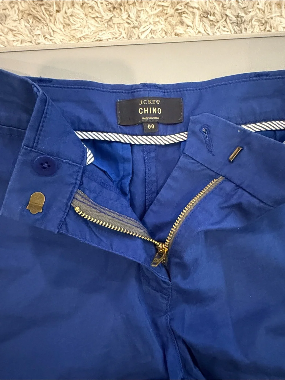 J. Crew Cobalt Blue Classic Cotton Bermuda Shorts